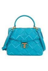 Tom & Eva Modieus - Tom & Eva Handtas met Draaisluiting Turquoise