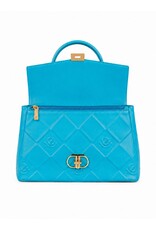 Tom & Eva Modieus - Tom & Eva Handtas met Draaisluiting Turquoise