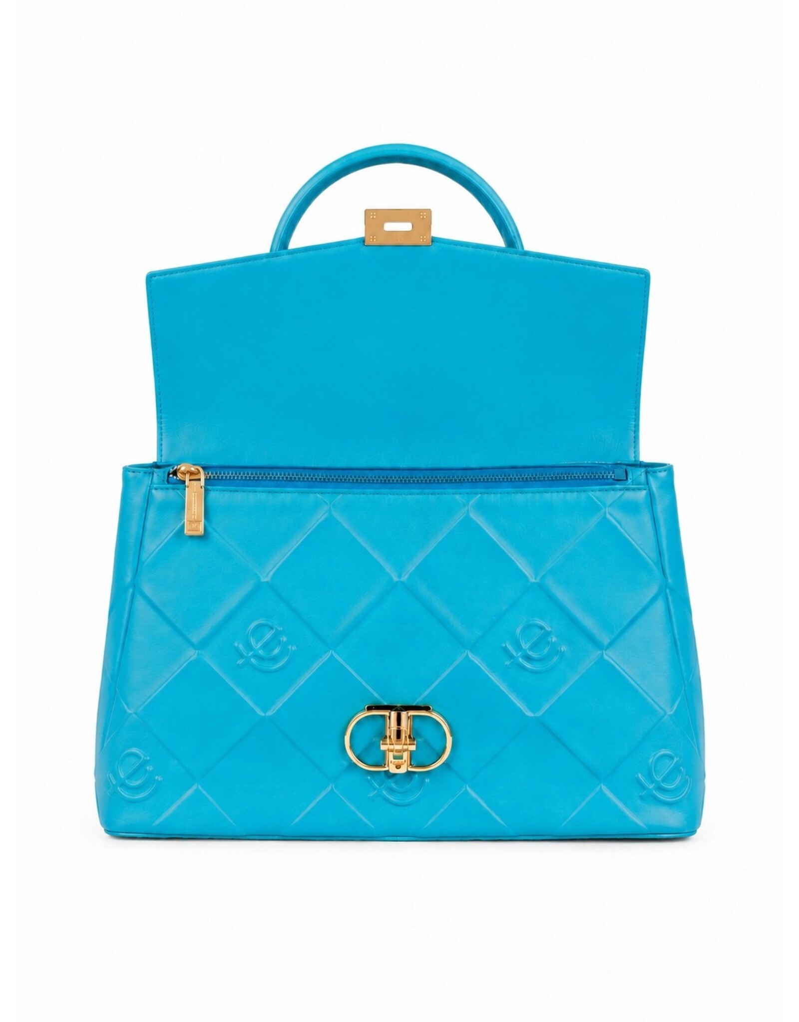Tom & Eva Modieus - Tom & Eva Handtas met Draaisluiting Turquoise