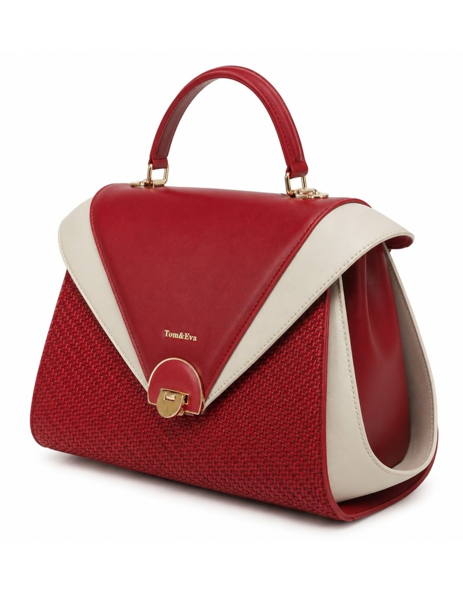 Tom & Eva Modieus - Tom & Eva Vintage Handtas Red/Wine