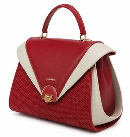 Tom & Eva Tom & Eva Vintage Handtas Red/Wine