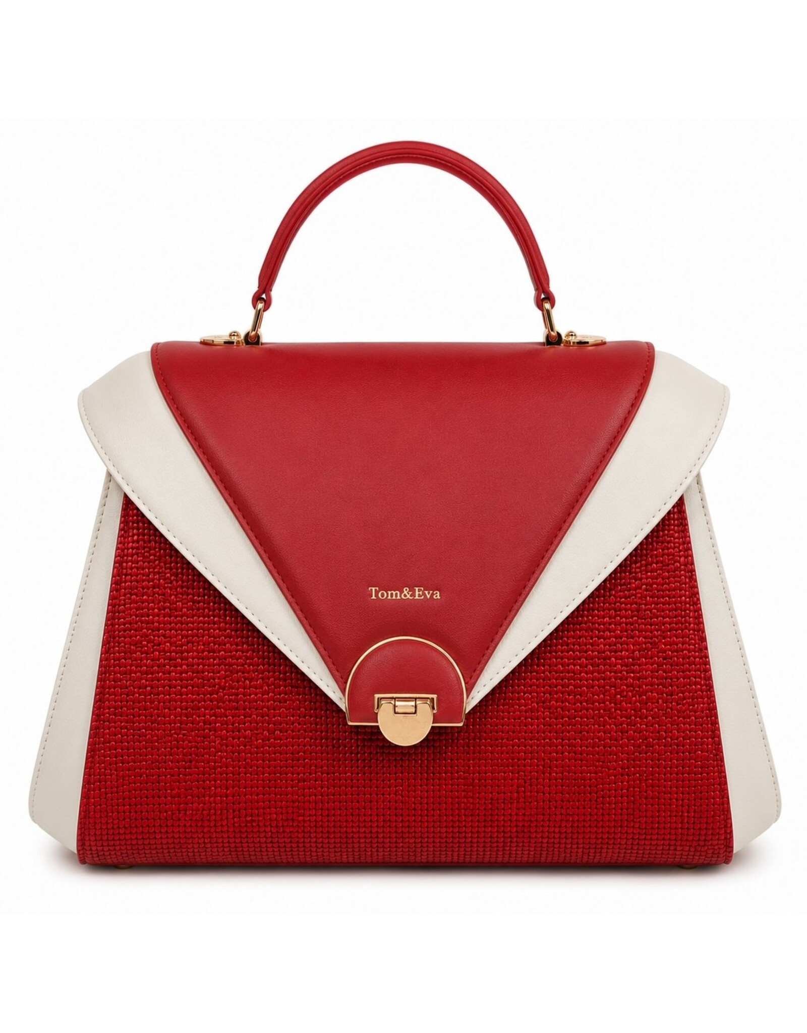 Tom & Eva Modieus - Tom & Eva Vintage Handtas Red/Wine
