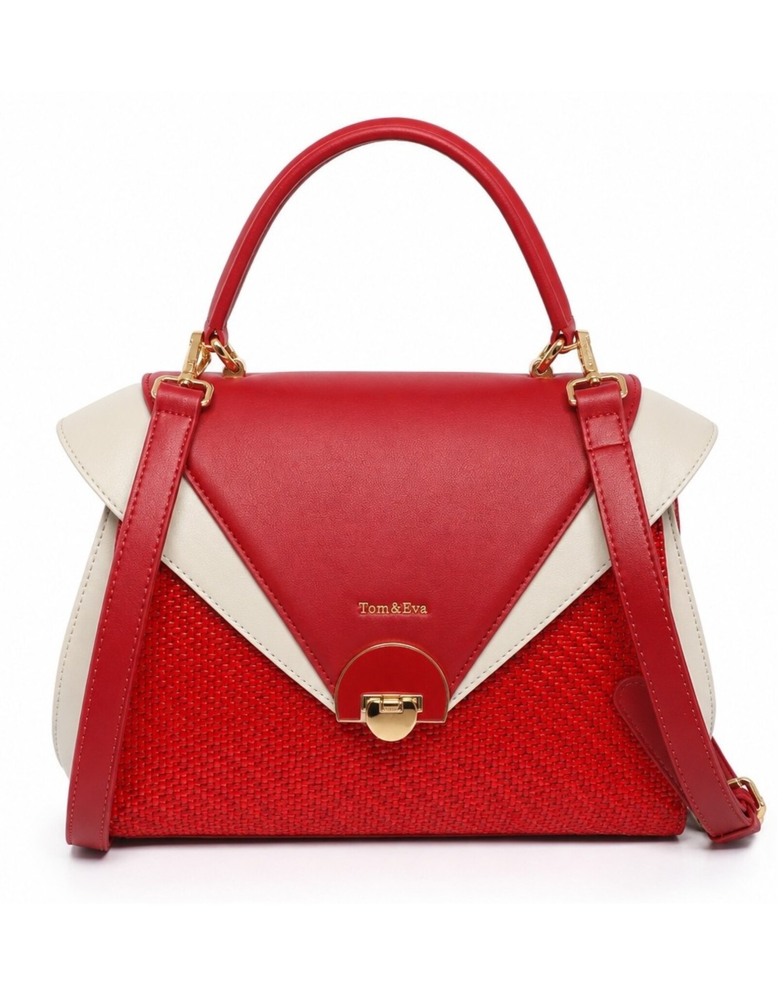 Tom & Eva Modieus - Tom & Eva Vintage Handtas Red/Wine