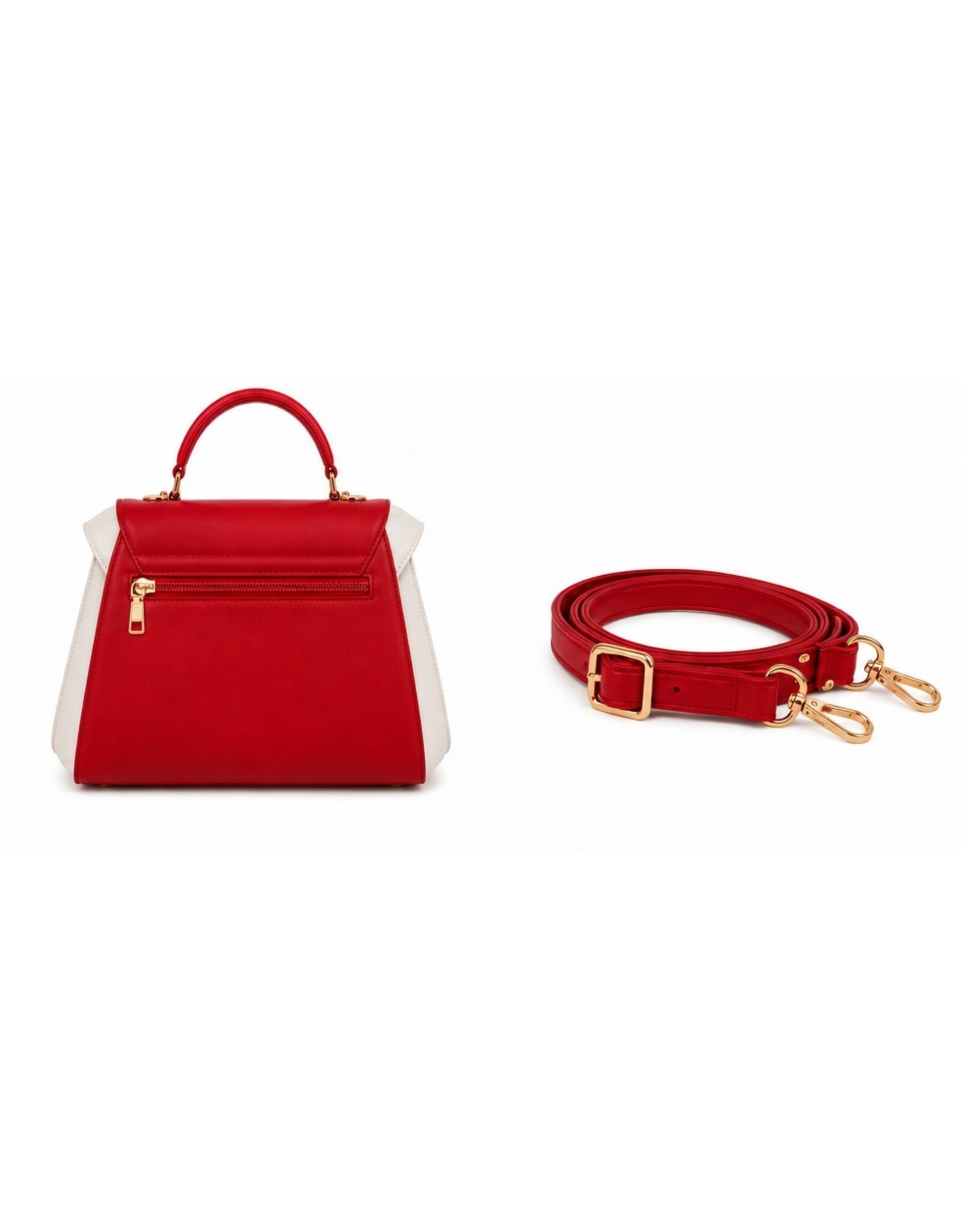 Tom & Eva Modieus - Tom & Eva Vintage Handtas Red/Wine