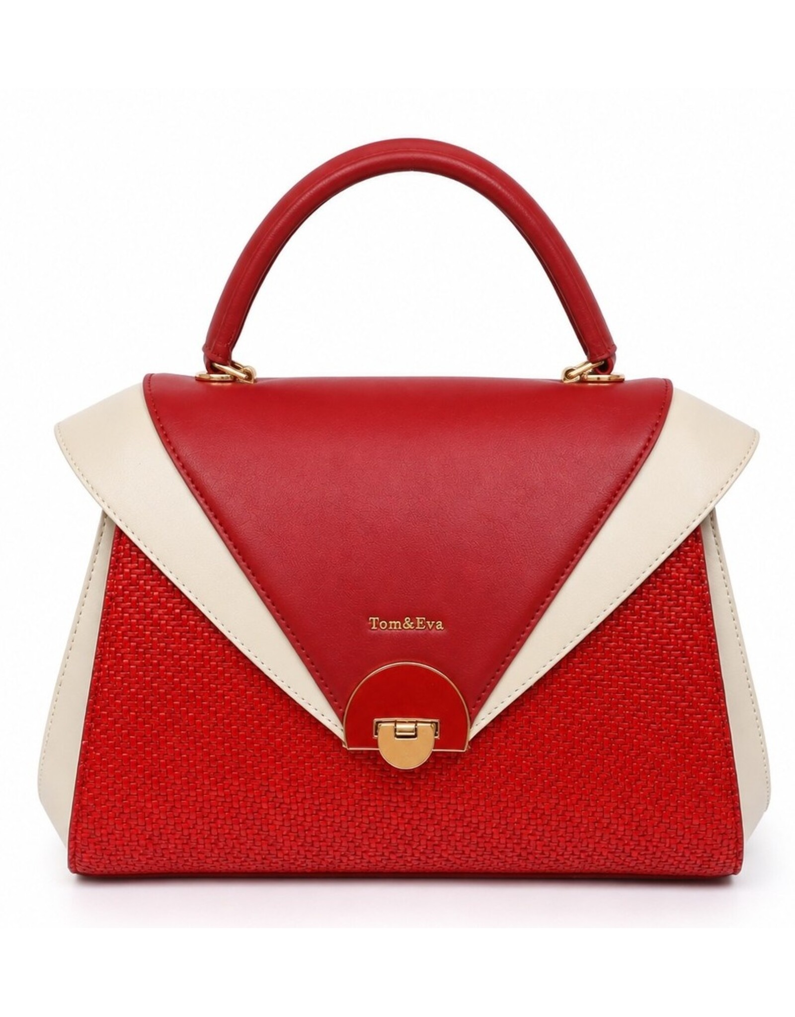 Tom & Eva Modieus - Tom & Eva Vintage Handtas Red/Wine
