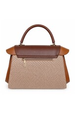 Tom & Eva Modieus - Tom & Eva Vintage Handtas Khaki/Coffee