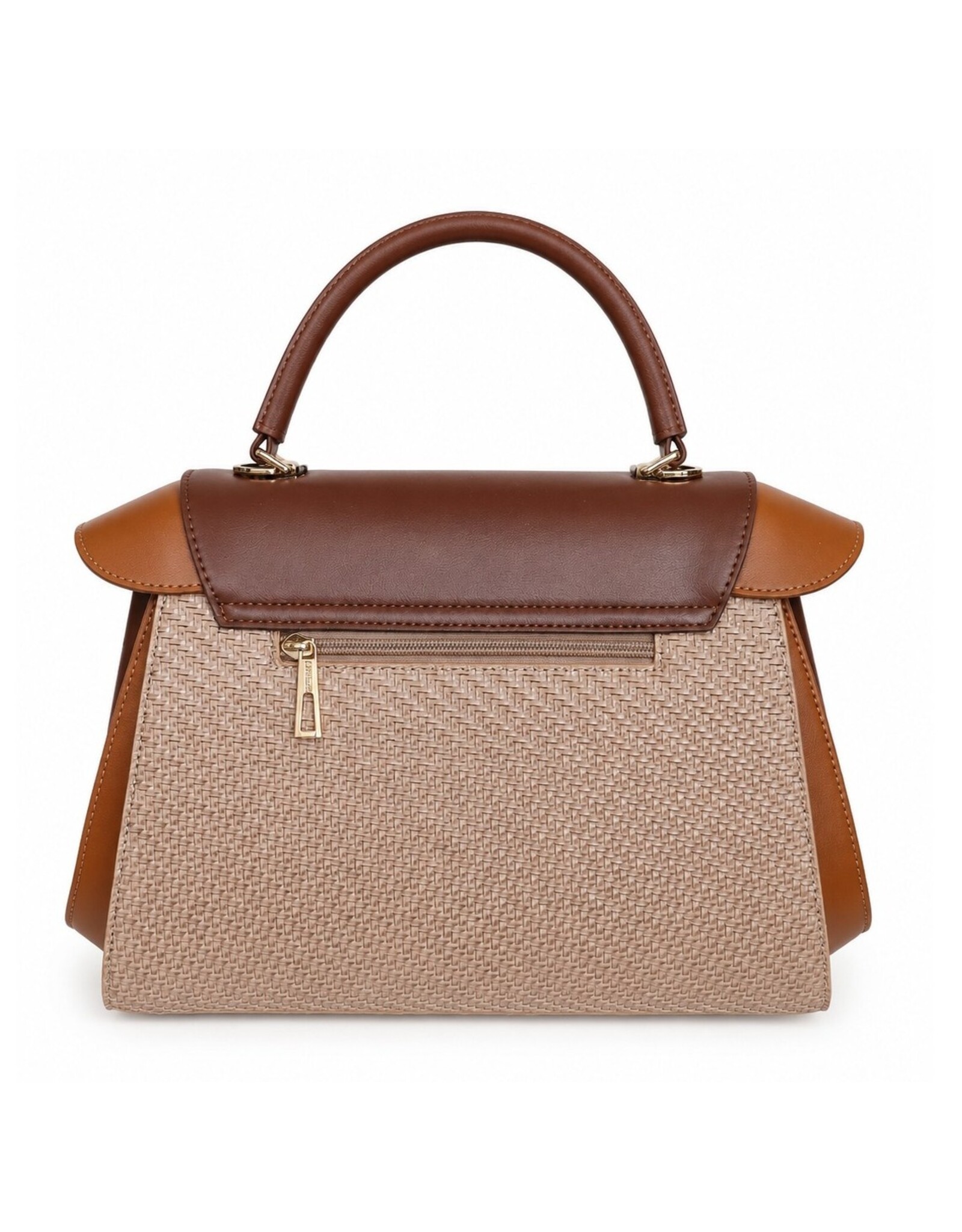 Tom & Eva Modieus - Tom & Eva Vintage Handtas Khaki/Coffee