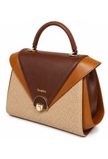 Tom & Eva Modieus - Tom & Eva Vintage Handtas Khaki/Coffee