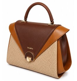 Tom & Eva Tom & Eva Vintage Handtas Khaki/Coffee