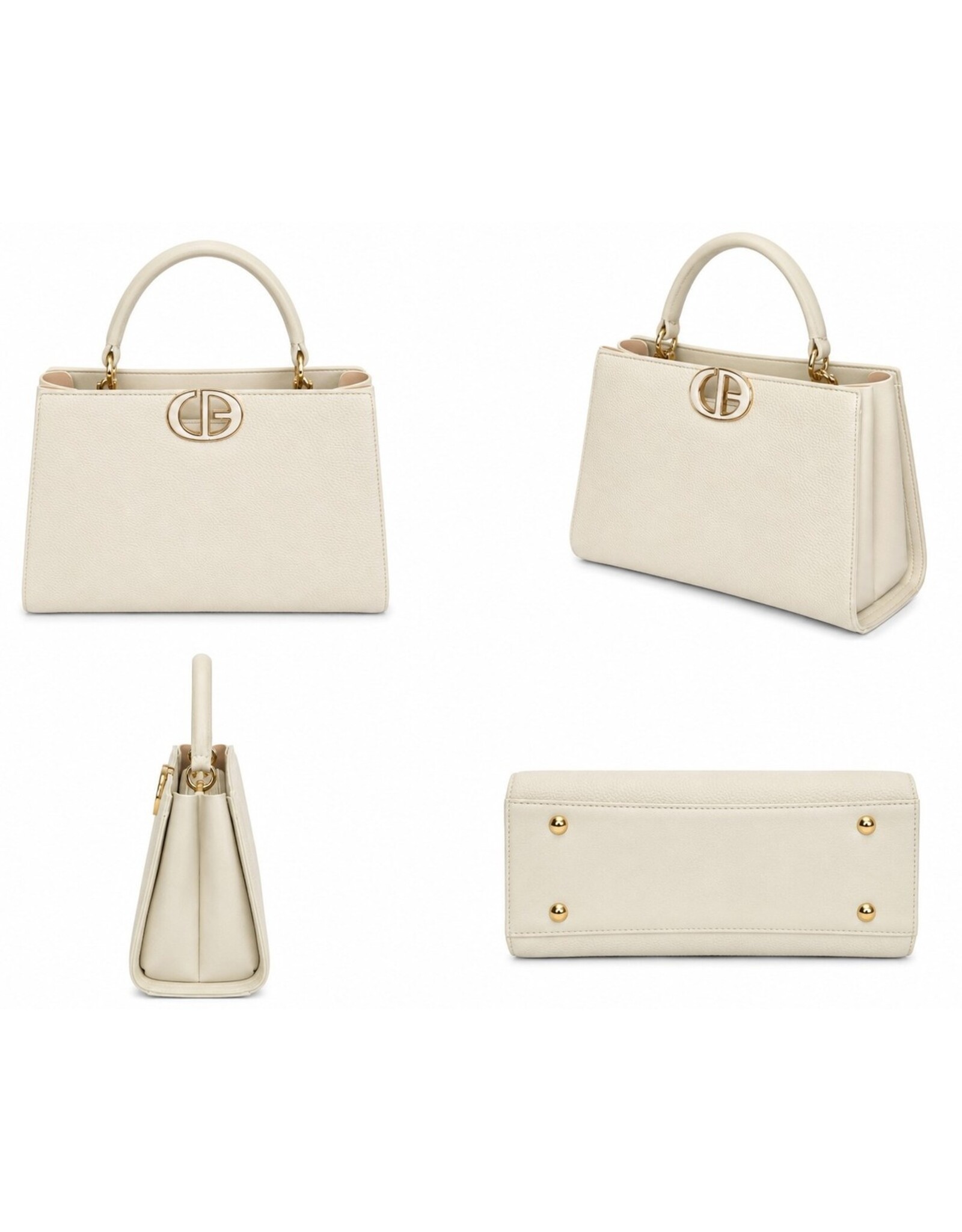 Tom & Eva Fashion bags - Tom & Eva Design Handbag Beige