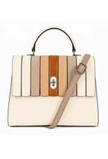 Marina C. Modieuze handtassen en Schoudertassen - Beige Handtas van Marina C.