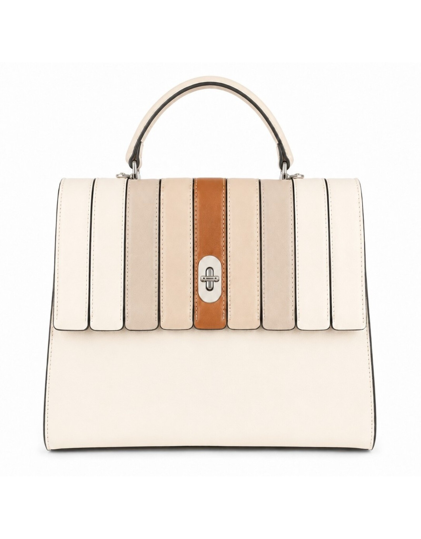 Marina C. Modieuze handtassen en Schoudertassen - Beige Handtas van Marina C.