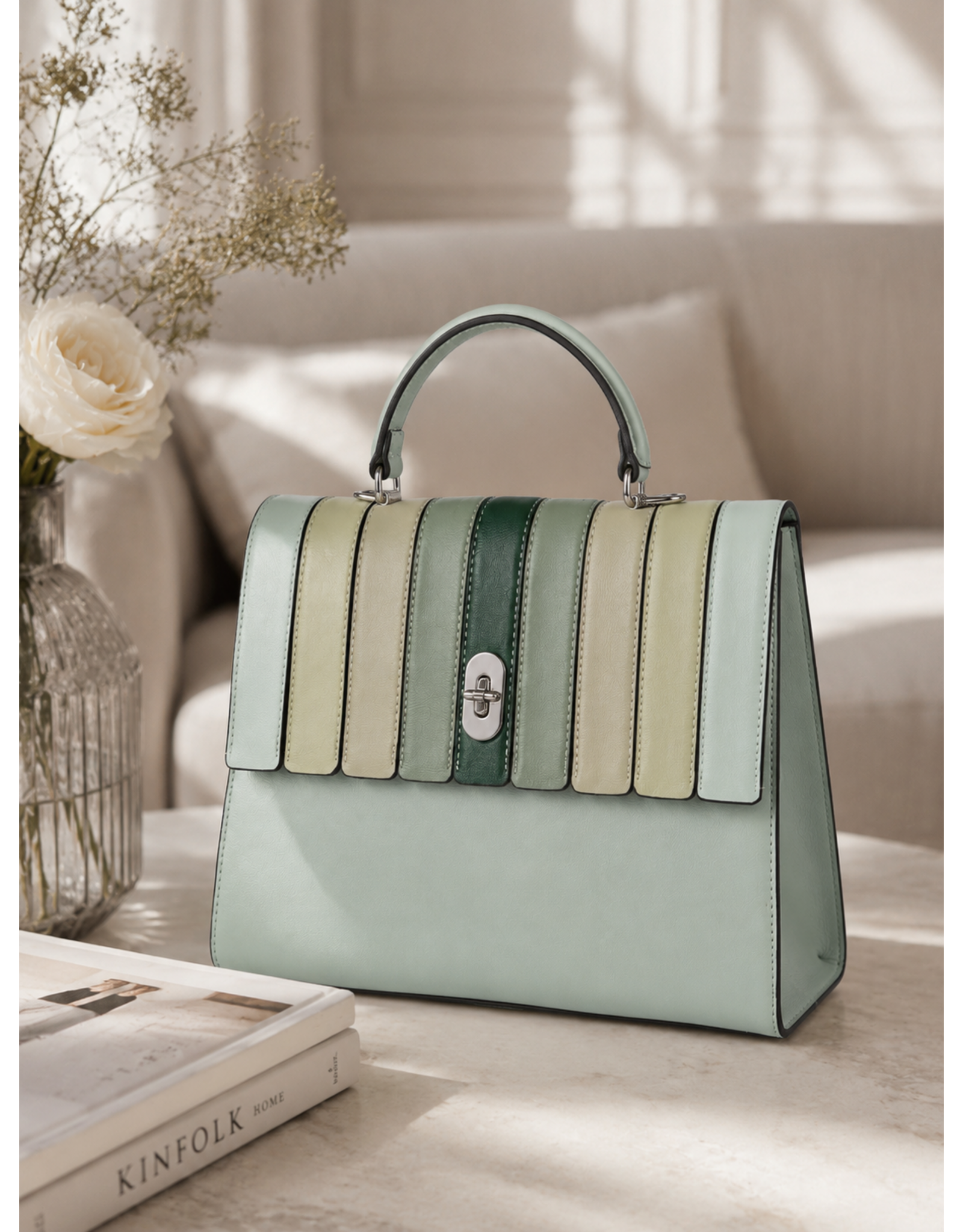 Banned Retro bags and Vintage bags - Light Green Handbag by Marina C.