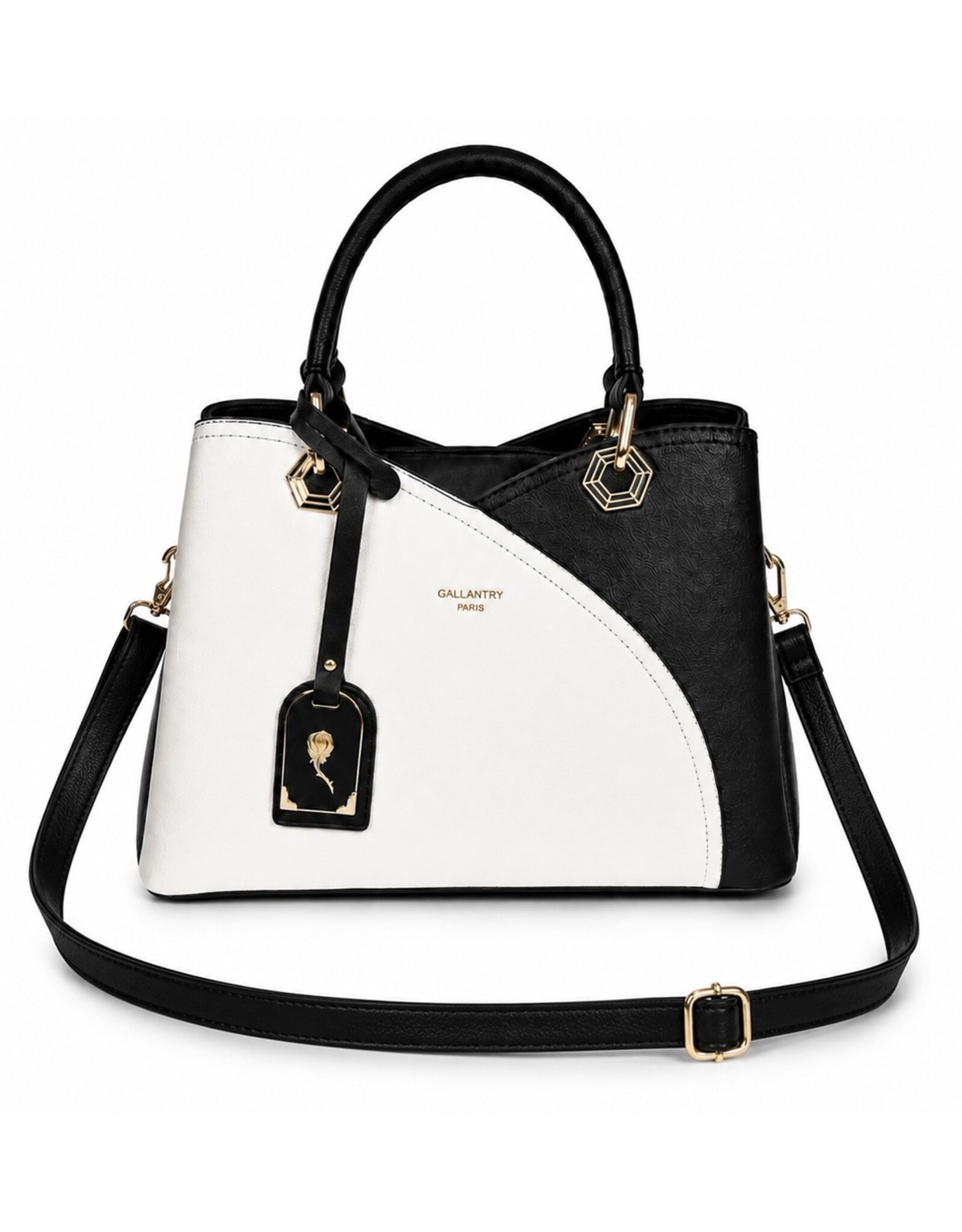 Galantry Fashion bags - Practical and Beautiful Black/White Gallantry Handbag