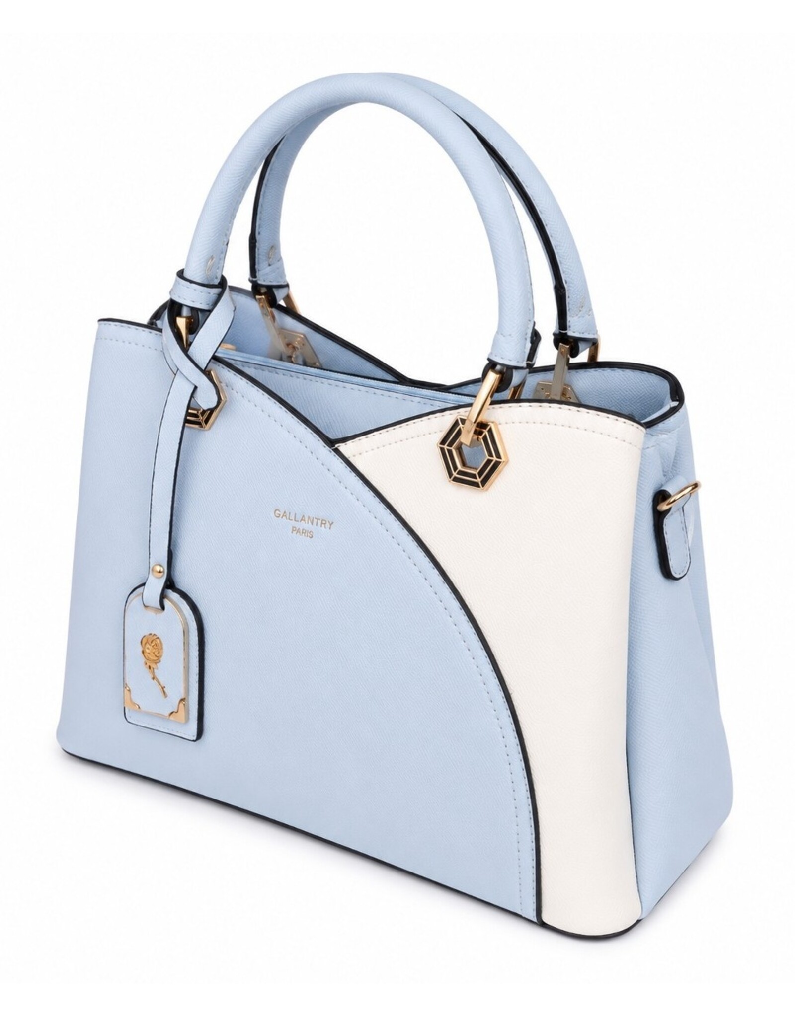 Galantry Retro bags Vintage bags - Practical and Stylish Handbag L.Blue/White Gallantry