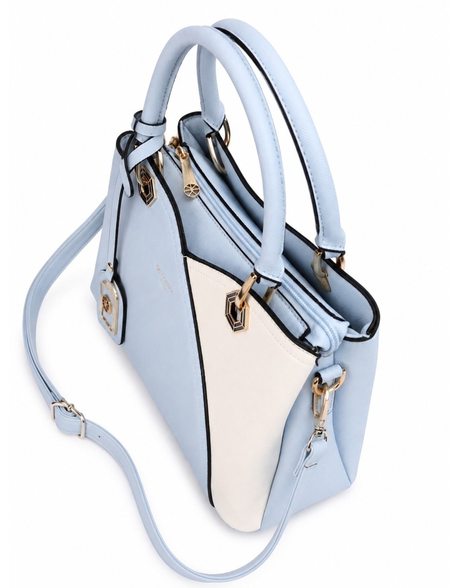 Galantry Retro bags Vintage bags - Practical and Stylish Handbag L.Blue/White Gallantry