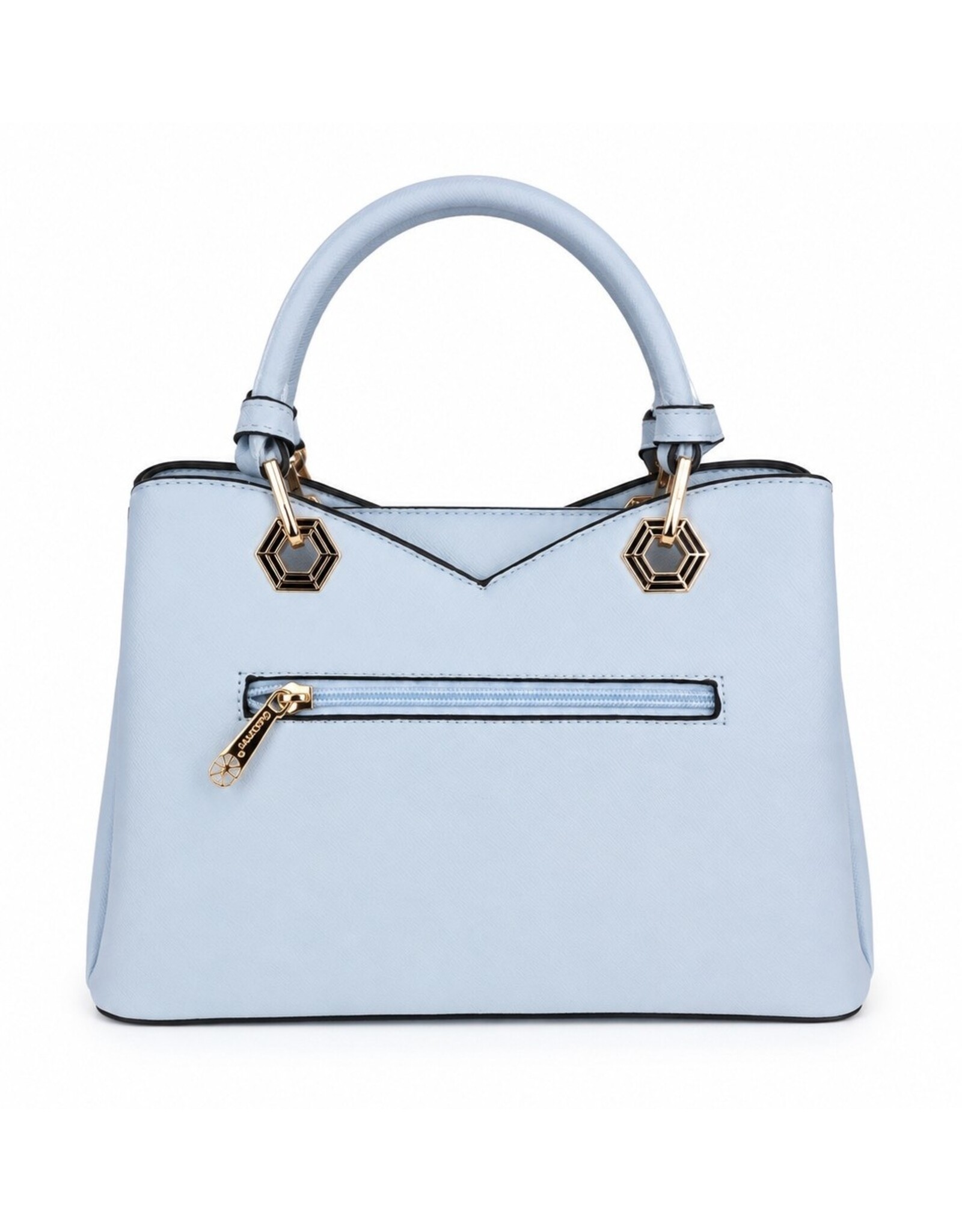Galantry Retro tassen Vintage tassen - Praktische en Mooie Handtas L.Blauw/Wit Gallantry