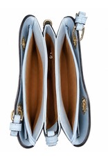 Galantry Retro tassen Vintage tassen - Praktische en Mooie Handtas L.Blauw/Wit Gallantry