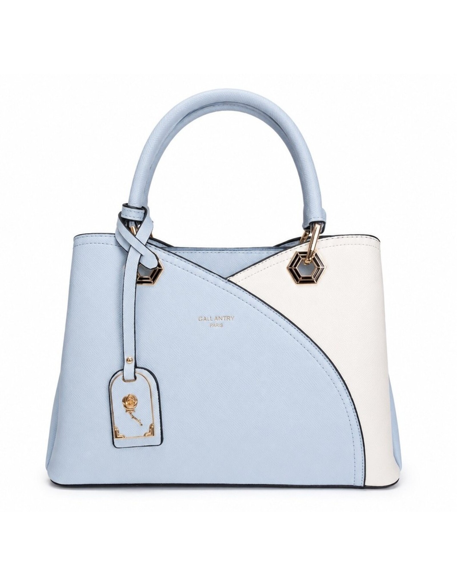 Galantry Retro tassen Vintage tassen - Praktische en Mooie Handtas L.Blauw/Wit Gallantry