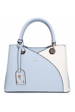 Galantry Retro tassen Vintage tassen - Praktische en Mooie Handtas L.Blauw/Wit Gallantry