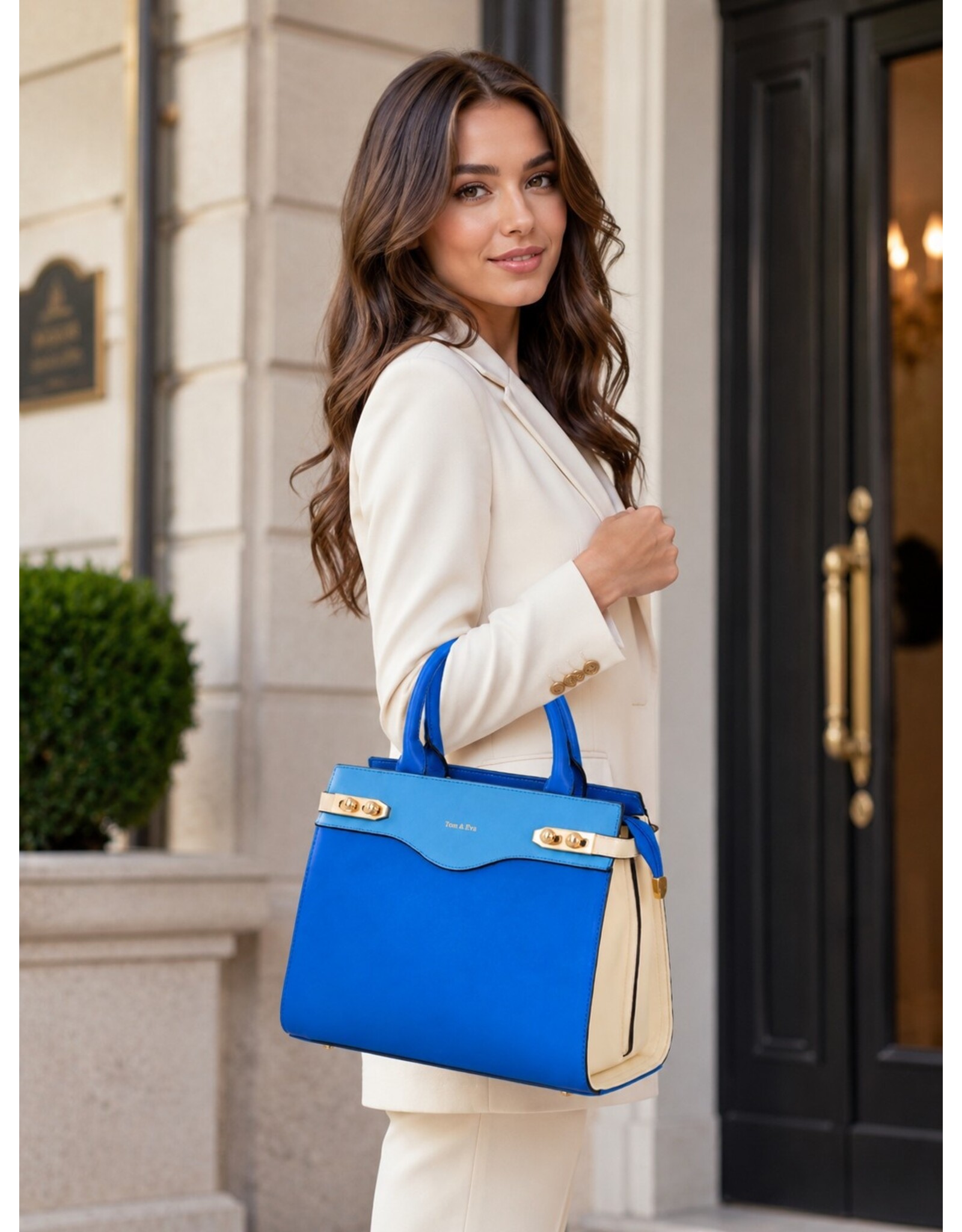 Tom & Eva Modieus - Tom & Eva Design Handtas Blauw