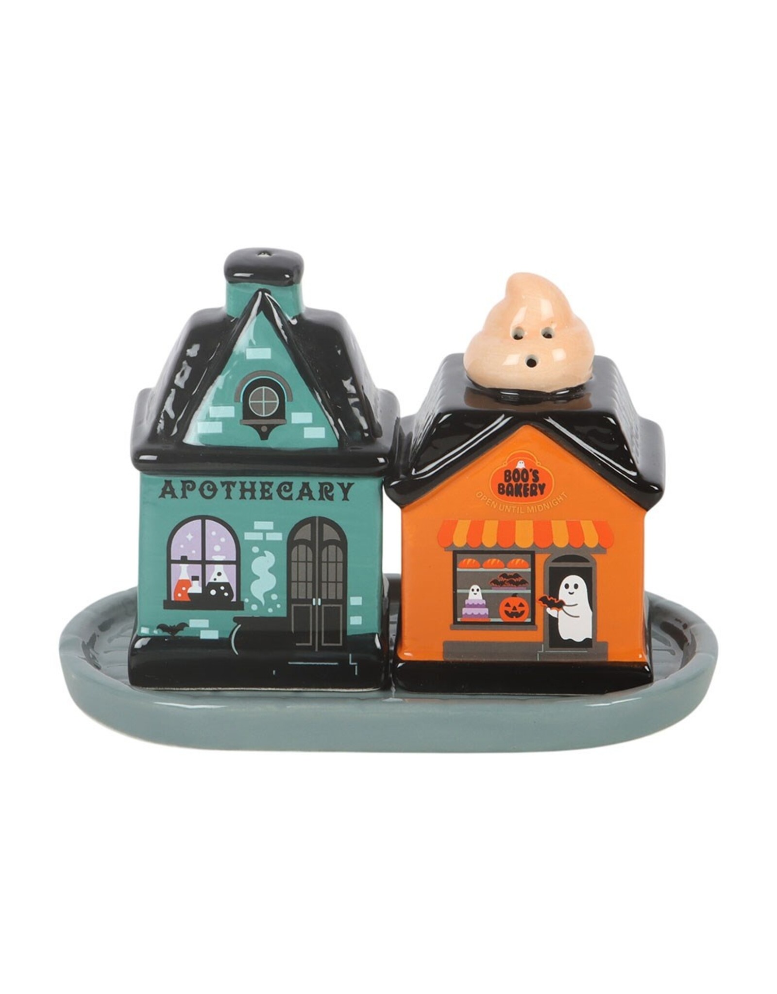 SDW Giftware & Lifestyle - Spooky Street Salt & Pepper Shakers