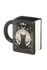 SWD Giftware & Lifestyle - Black Cat Magick Mok in de Vorm van een Boek