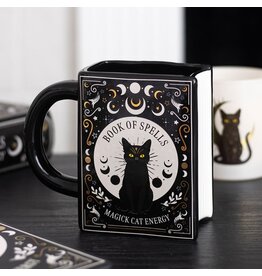 SWD Black Cat Magick Mok in de Vorm van een Boek
