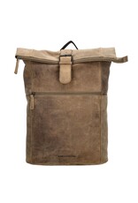 Old West Leren rugzakken Leren shoppers -  Rolltop rugzak Hide & stitches Idaho 15,6 inch (38 cm)