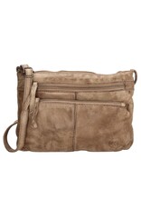 Hide & Stitches Leren schodertassen Leren crossbody tassen - Hide & Stitches Paint Rock Schoudertas Zand