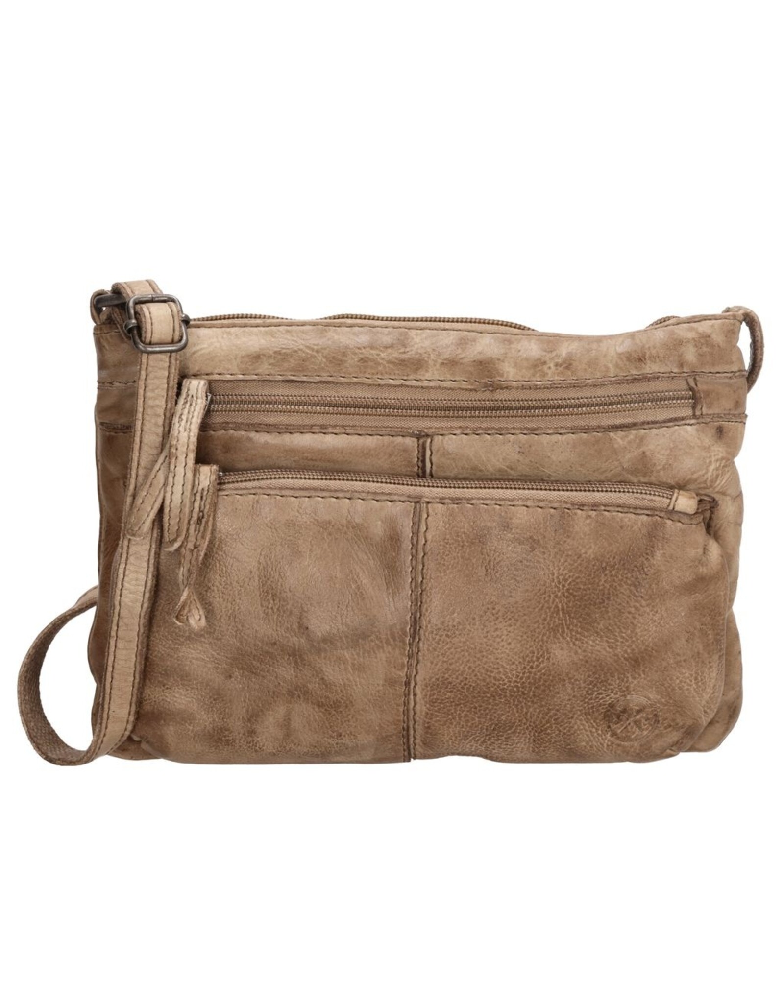 Hide & Stitches Leren schodertassen Leren crossbody tassen - Hide & Stitches Paint Rock Schoudertas Zand