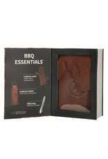 Hide & Stitches Leather belts and buckles - Leather Barbecue/Grill Apron, Leather Mitt and Tongs Set (brown)