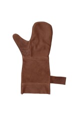 Hide & Stitches Leather belts and buckles - Leather Barbecue/Grill Apron, Leather Mitt and Tongs Set (brown)