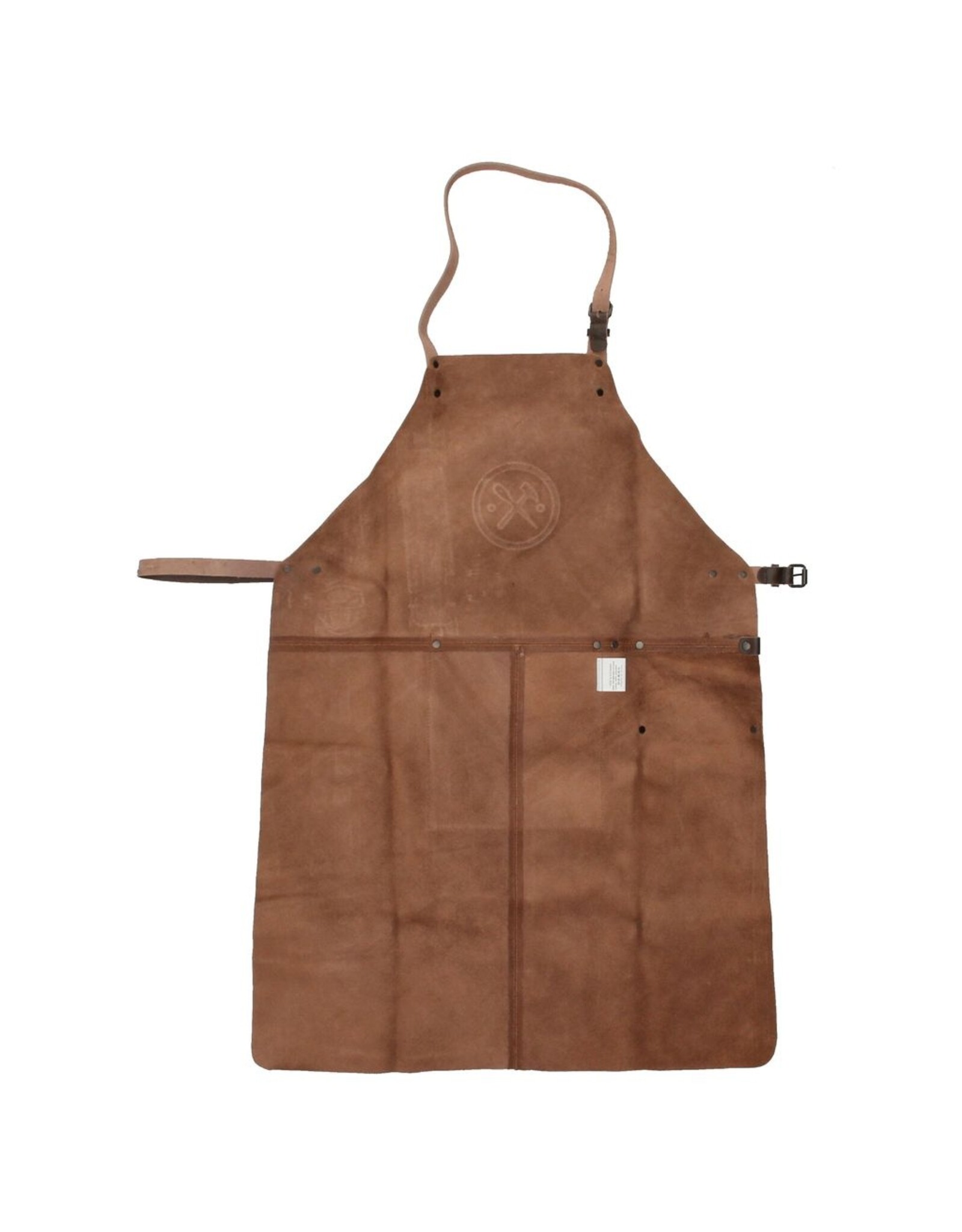 Hide & Stitches Leren riemen en buckles - Leren Barbecue/Grill Schort, Leren Want en Tang Set  (bruin)