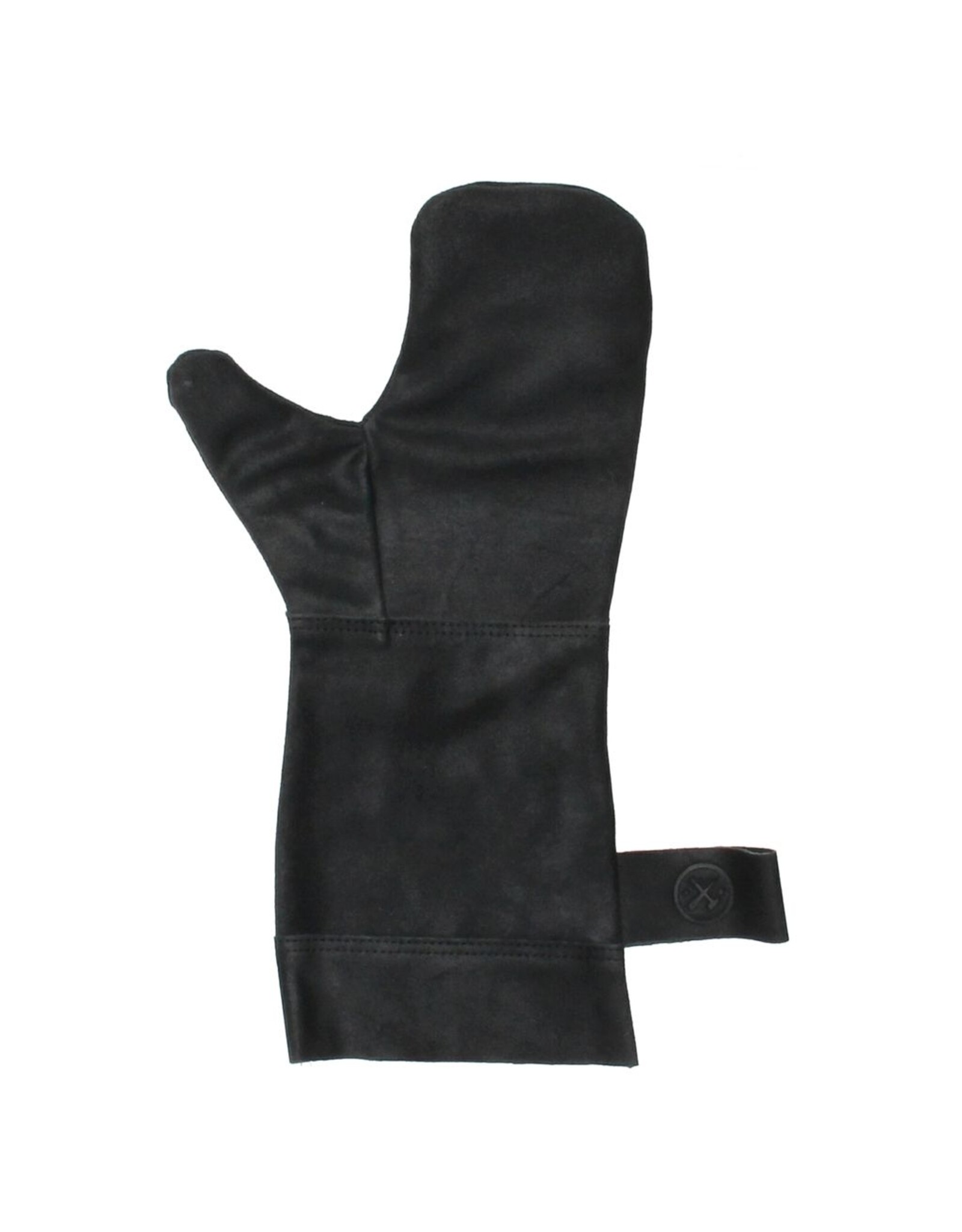 Hide & Stitches Leren riemen en buckles - Leren Barbecue/Grill Schort, Leren Want en Tang Set  (zwart)