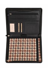 HillBurry Miscellaneous - Hillburry  Schrijfmap A4 dossiermap lederen document organizer Zwart