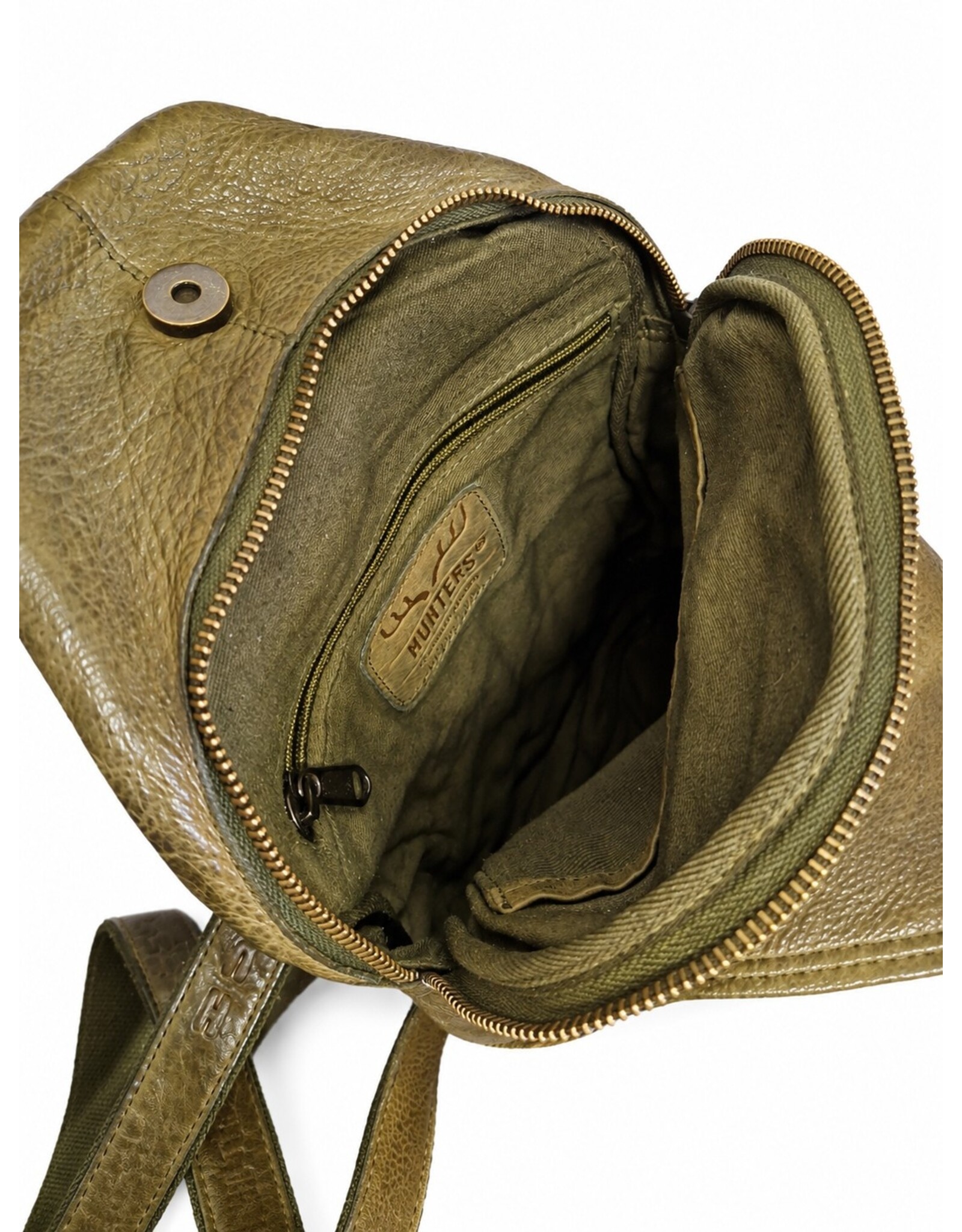 Hunters Leather bags - Hunters leather crossbody bag Sling bag khaki
