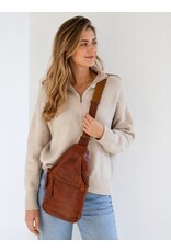 Hunters Leather bags - Hunters leather crossbody bag Sling bag cognac