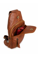Hunters Leather bags - Hunters leather crossbody bag Sling bag cognac