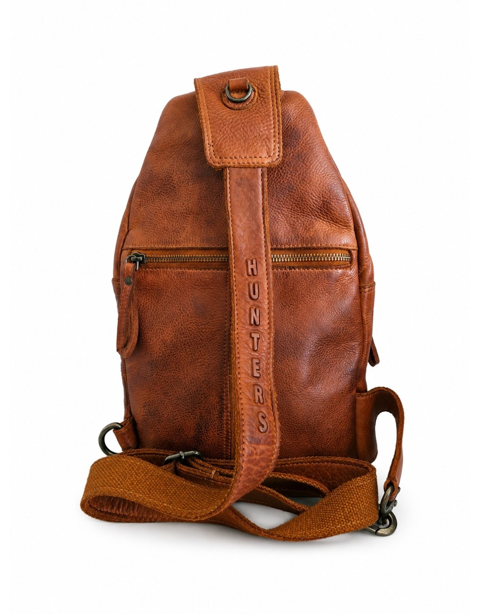 Hunters Leather bags - Hunters leather crossbody bag Sling bag cognac