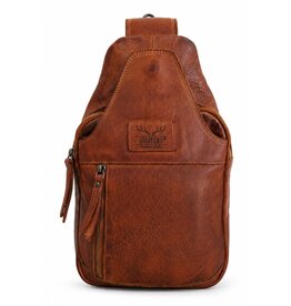 Hunters Hunters leren Crossbody tas Sling bag cognac