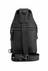 Hunters Leather bags - Hunters leather crossbody bag Sling bag black