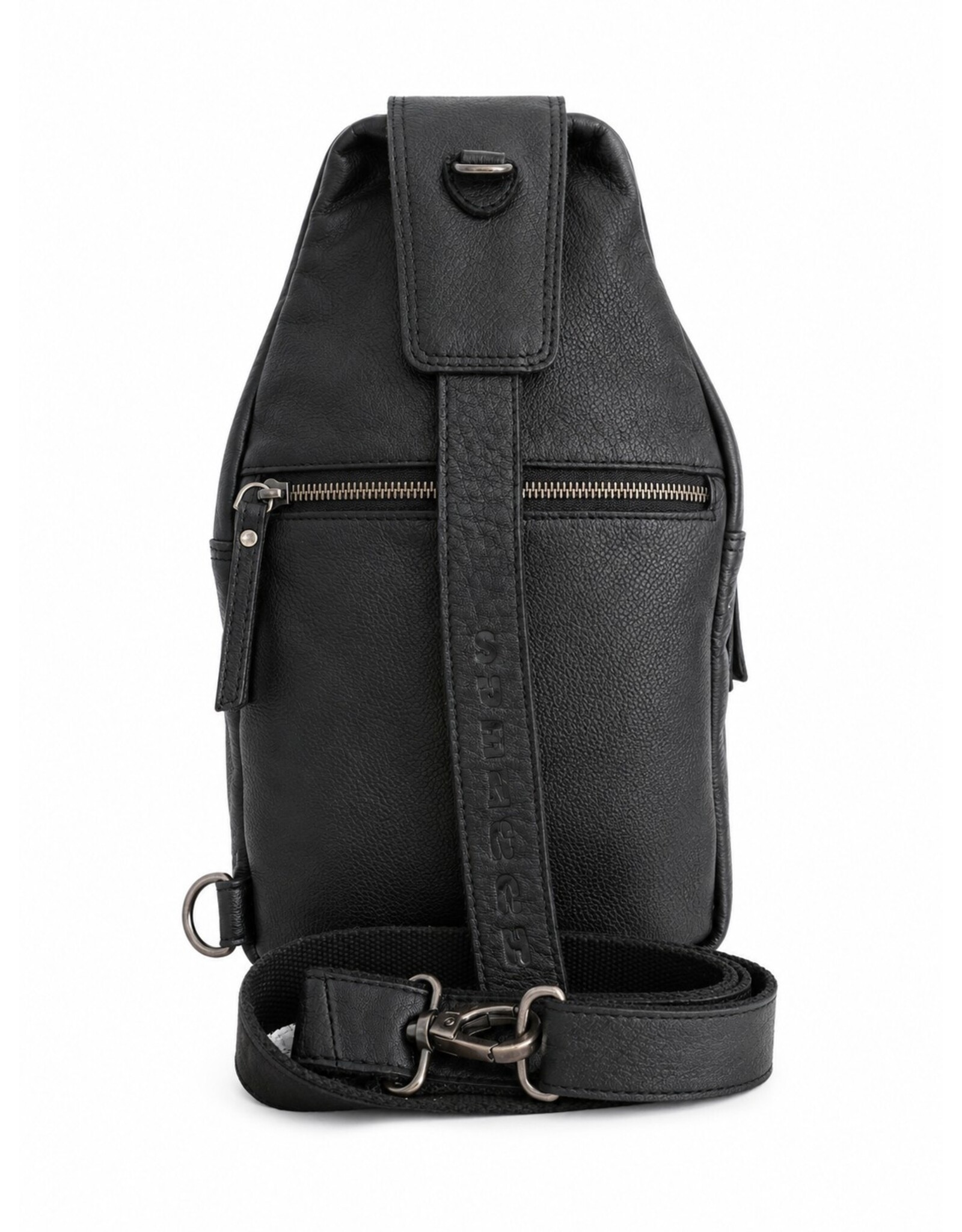 Hunters Leather bags - Hunters leather crossbody bag Sling bag black