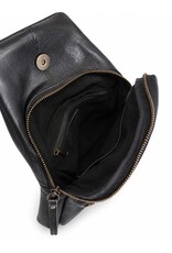 Hunters Leather bags - Hunters leather crossbody bag Sling bag black