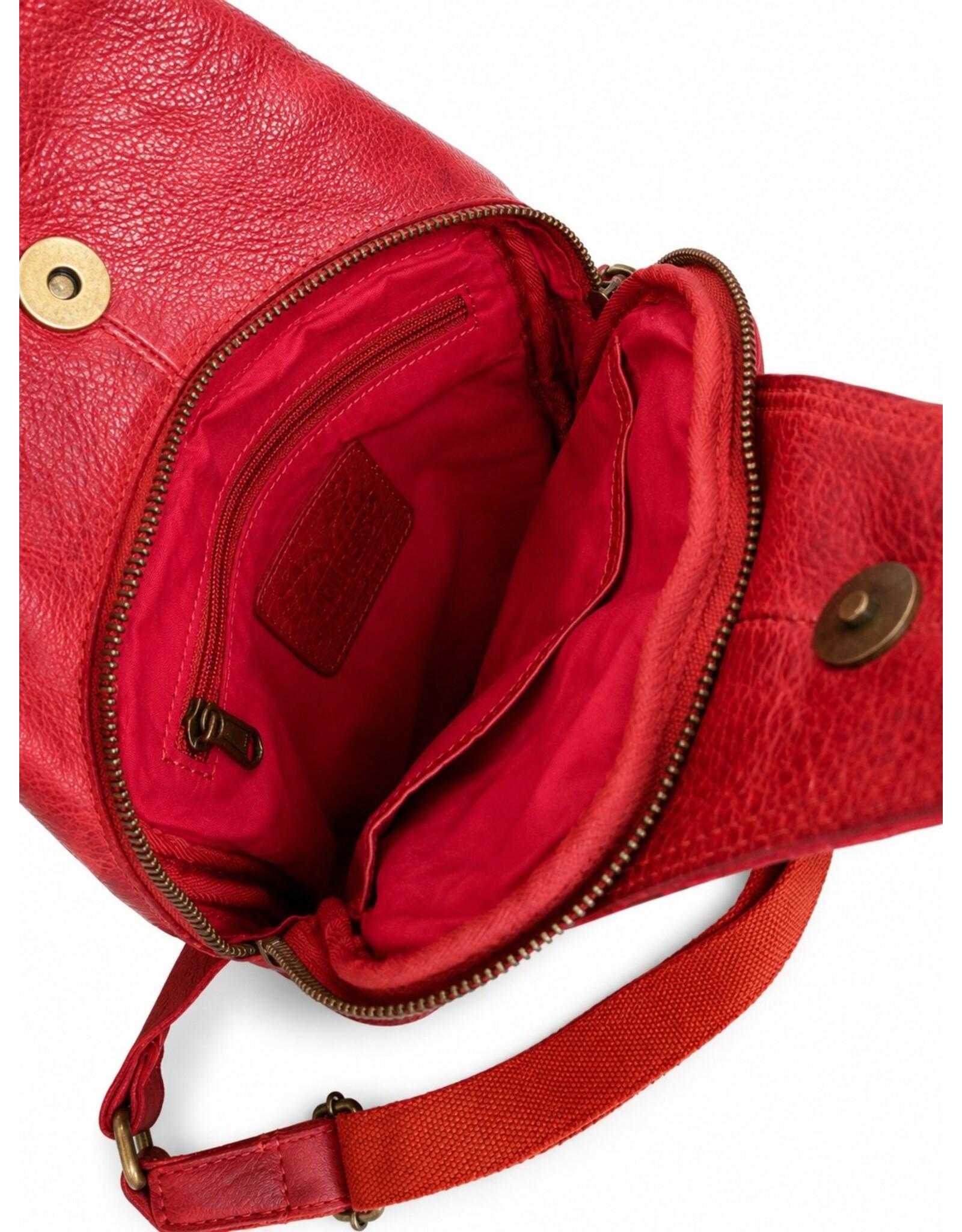 Hunters Leather bags - Hunters leather crossbody bag Sling bag red