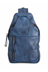Hunters Leather bags - Hunters leather crossbody bag Sling bag blue