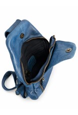 Hunters Leather bags - Hunters leather crossbody bag Sling bag blue