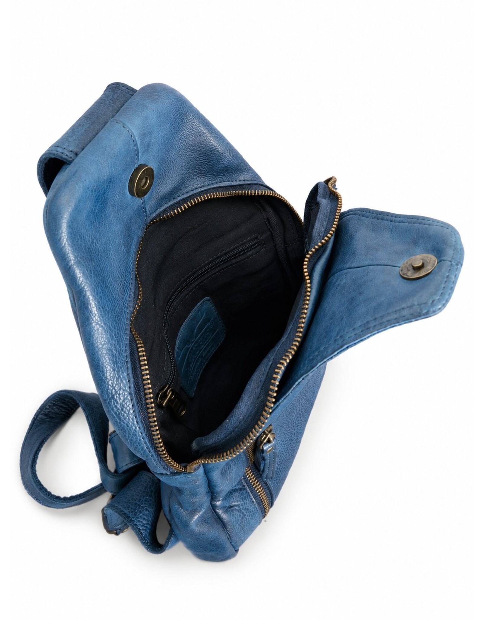 Hunters Leather bags - Hunters leather crossbody bag Sling bag blue