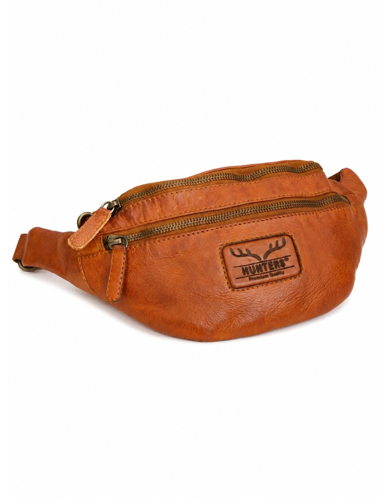 Hunters Leather bags - Hunters Leather Fanny pack washed leather cognac