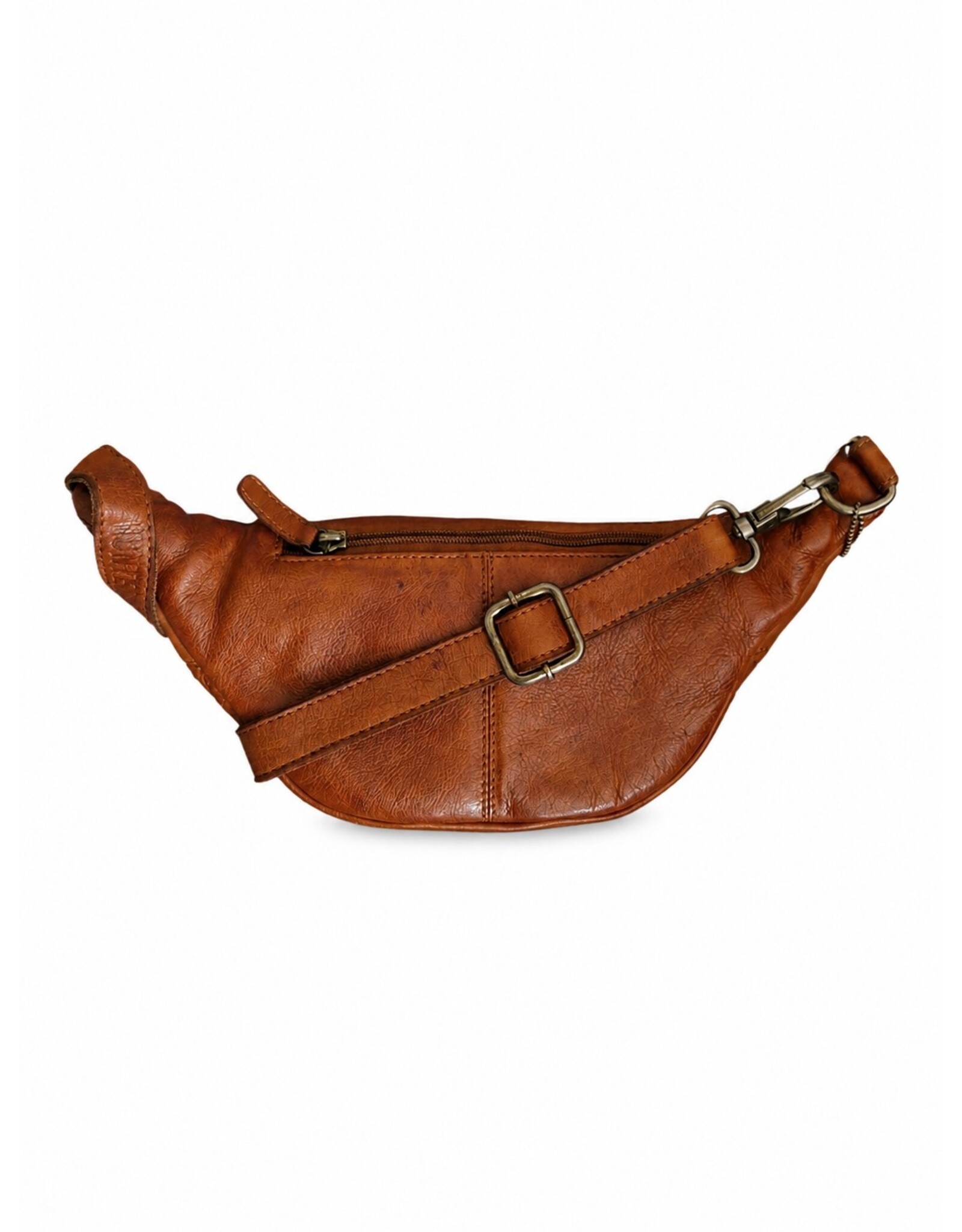 Hunters Leather bags - Hunters Leather Fanny pack washed leather cognac